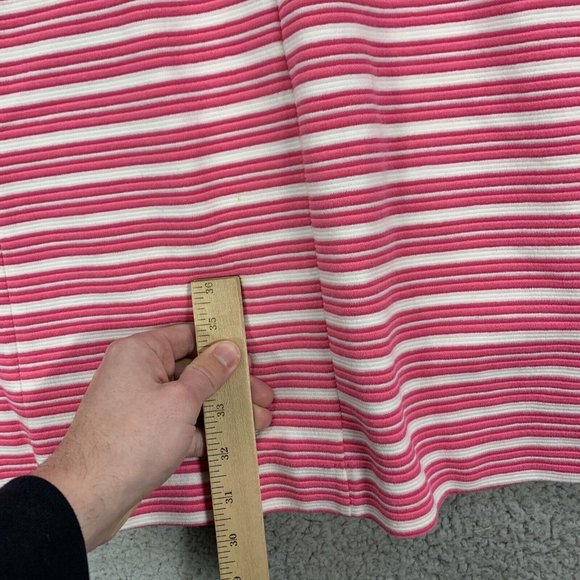 Lilly Pulitzer Dress Women's Small Pink White Brielle Striped Polyester Cotton - Picture 2 of 16